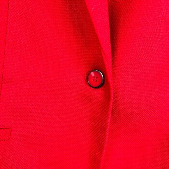 The Limited Size XL Blazer Red Polka Dot Holiday Work Office Brunch - Picture 7 of 9